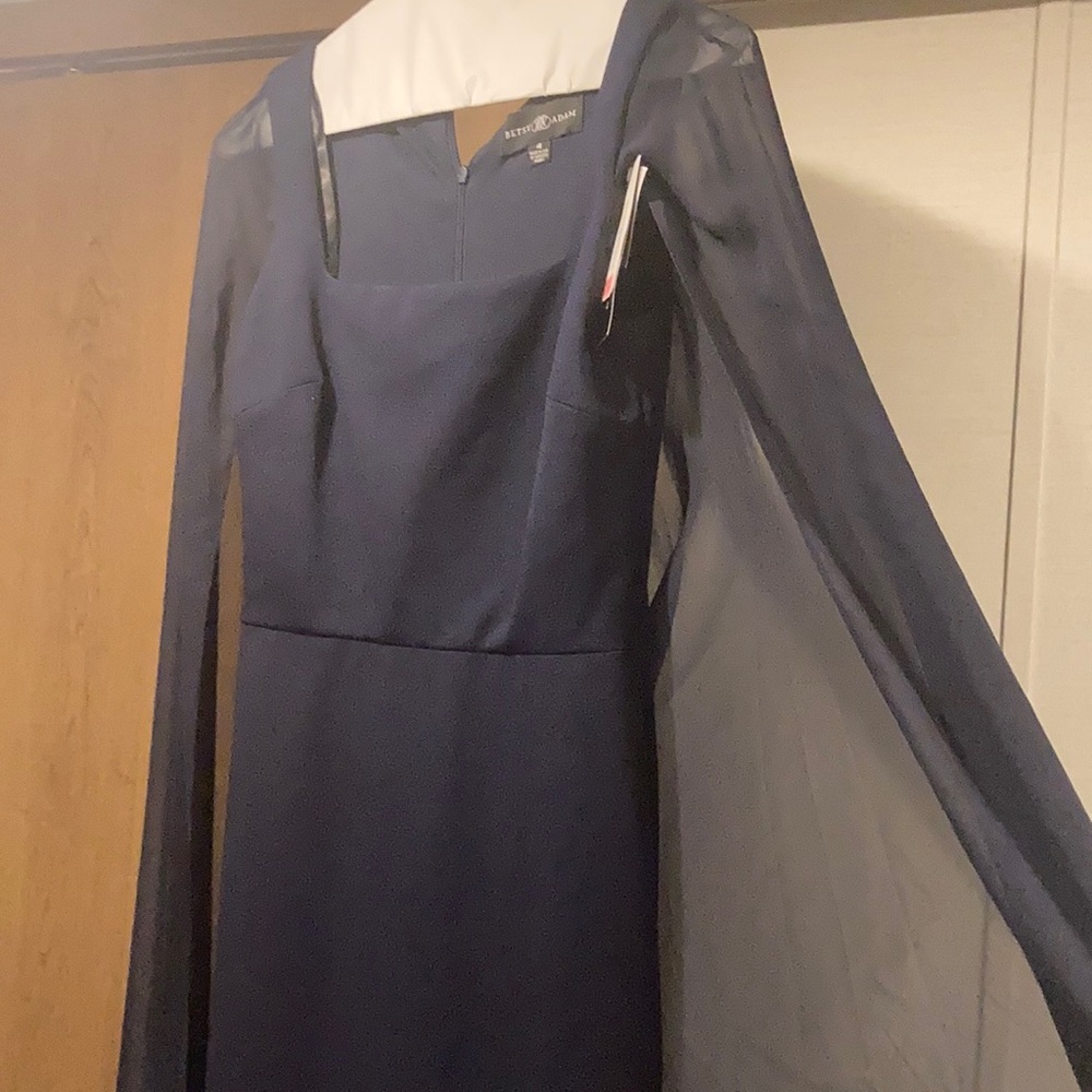NWT size 4 evening gown navy blue